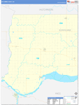 Bon Homme County Wall Map Basic Style